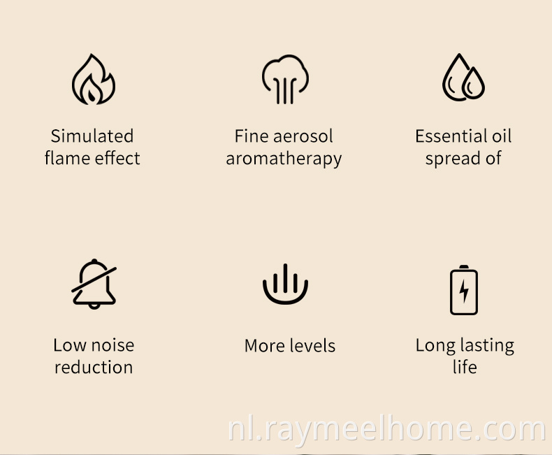 USB 200 ml aroma Essentiële olie diffuser vlam luchtbevochtiger aroma diffuser